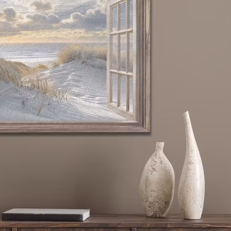 Doorkijk - Strand - Duinen - Zee - Natuur PET vilt klein -sfeer6_closeup