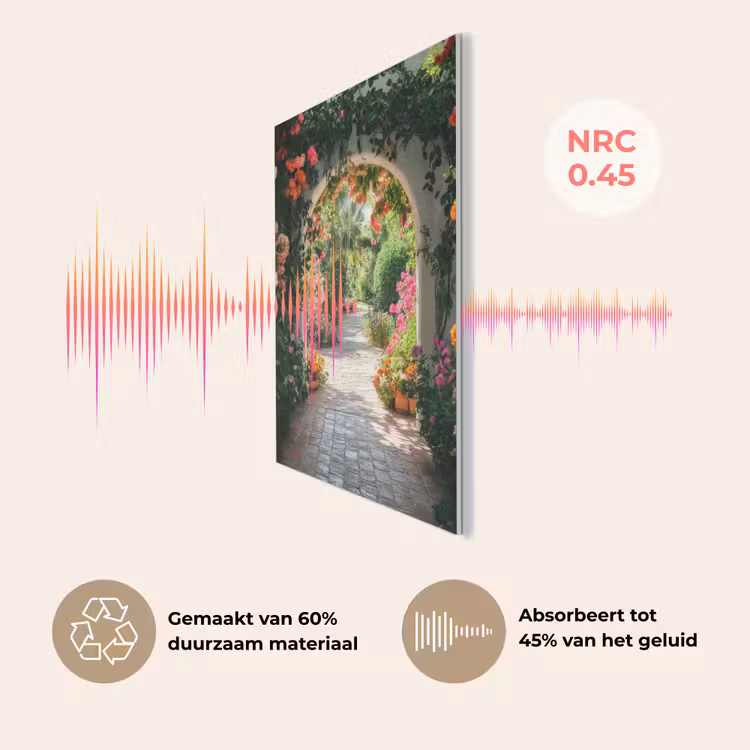 Doorkijk - Bloemen - Natuur - Bloementuin PET vilt klein -USP_NL