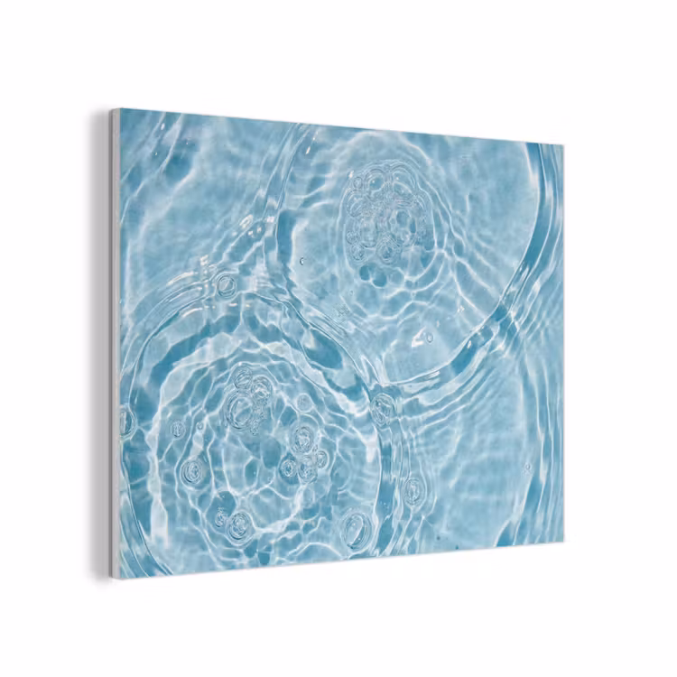 Water - Blauw - bubbels PET vilt klein -3d