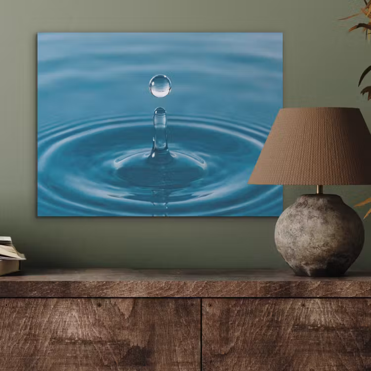 Waterdruppel - Water - Oppervlakte PET vilt klein -sfeer2