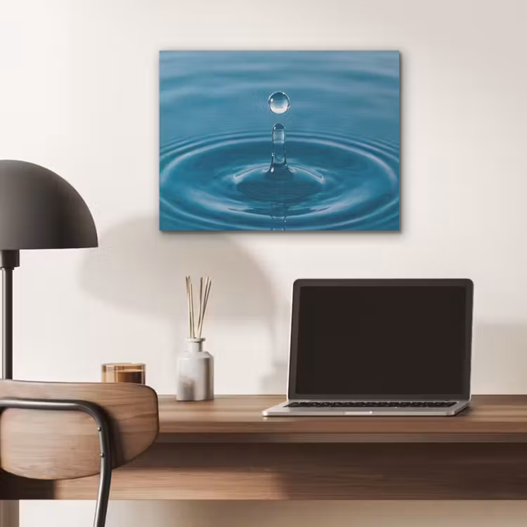 Waterdruppel - Water - Oppervlakte PET vilt klein -sfeer5