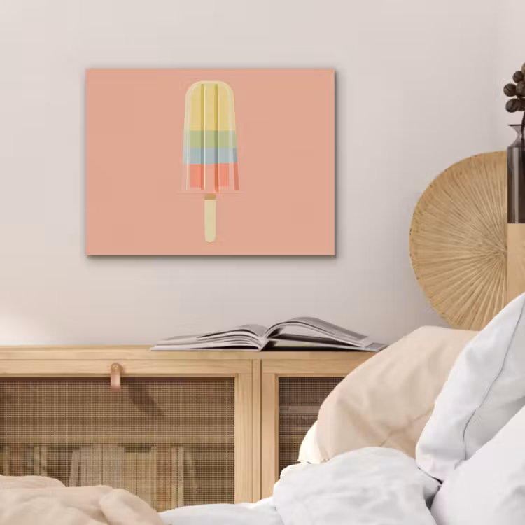 Waterijsje - Pasteltinten - Minimalistisch PET vilt klein -sfeer3