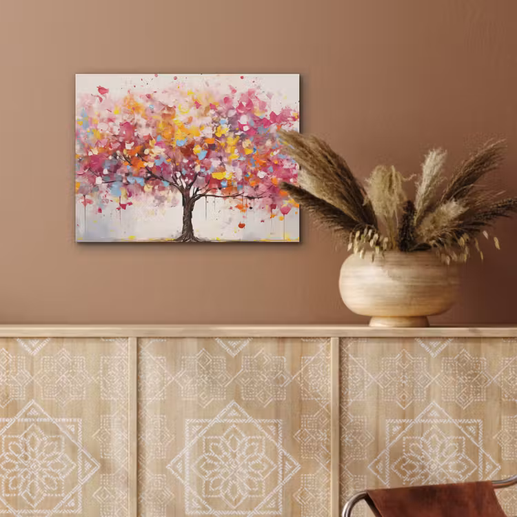 Aquarel - Boom - Kunst - Abstract PET vilt klein -sfeer4