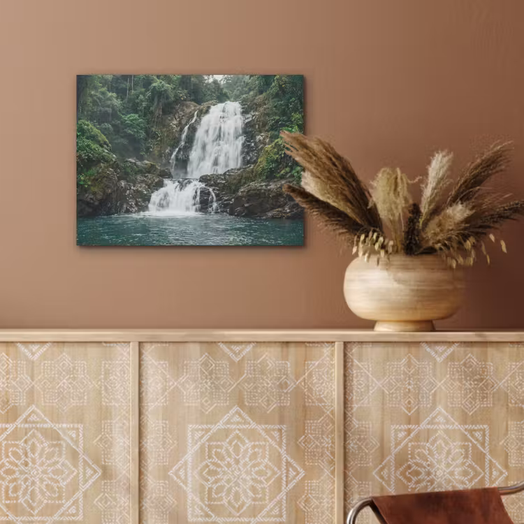 Waterfall - Forest - Nature - Greenkhgyguyg PET vilt klein -sfeer4
