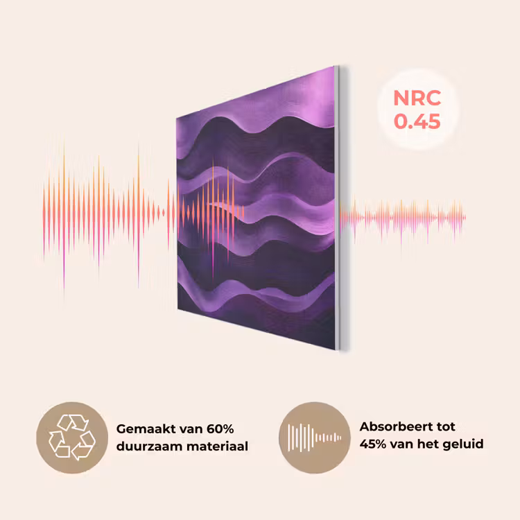 Golven - Abstract - Paars PET vilt klein -USP_NL