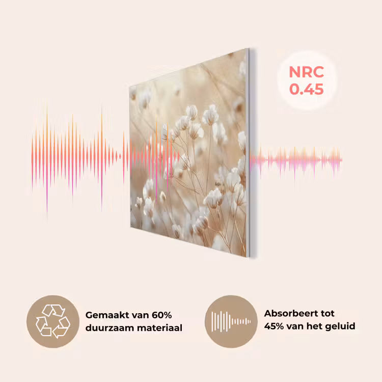 Wilde - Bloemen - Wit PET vilt klein -USP_NL