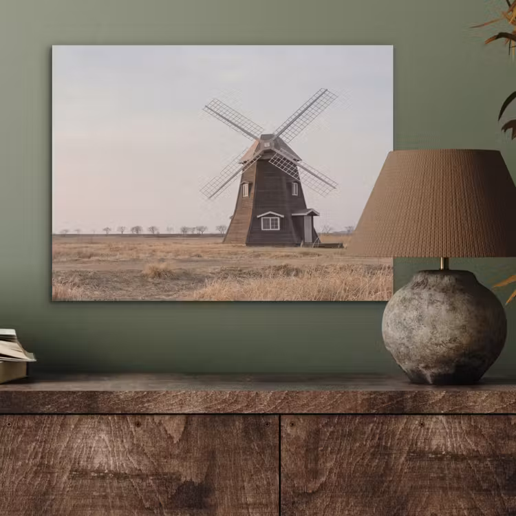 Windmolens - Landschap - Veld PET vilt klein -sfeer2