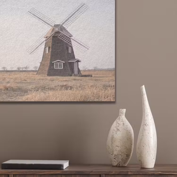 Windmolens - Landschap - Veld PET vilt klein -sfeer6_closeup