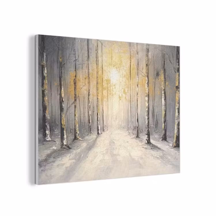 Winter - Abstract - Sneeuw - Natuur - Zon PET vilt klein -3d