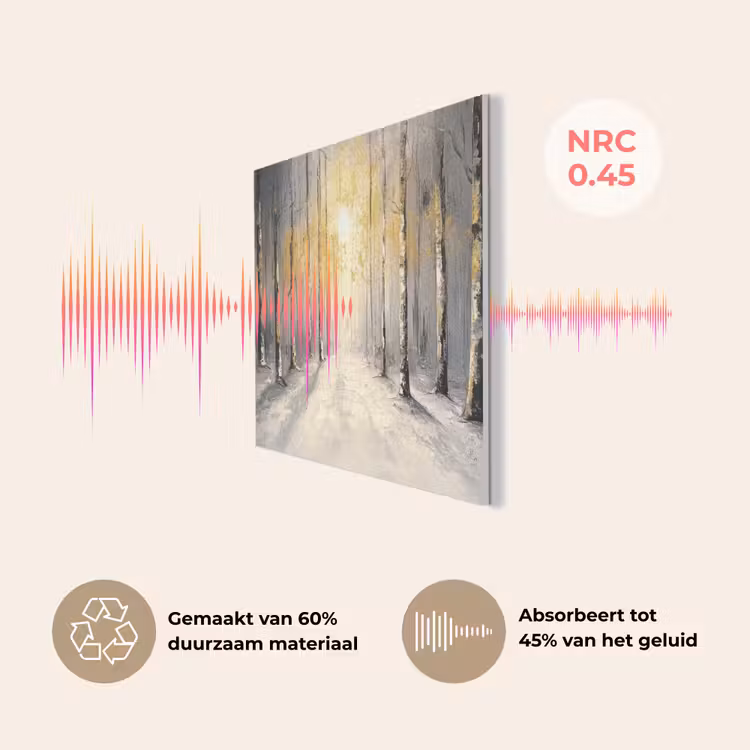 Winter - Abstract - Sneeuw - Natuur - Zon PET vilt klein -USP_NL