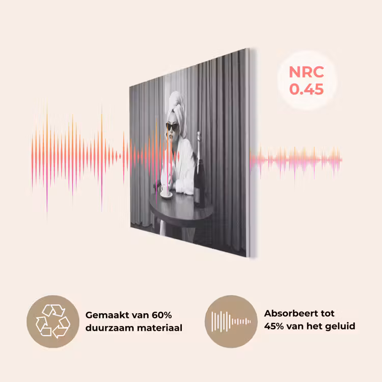 Vrouw - Bubbels - Zwart - Wit PET vilt klein -USP_NL