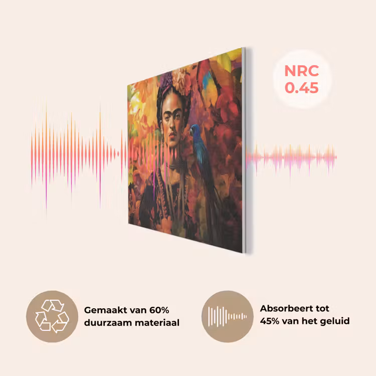 Vrouw - Bloemen - Papegaai - Schilderachtig PET vilt klein -USP_NL
