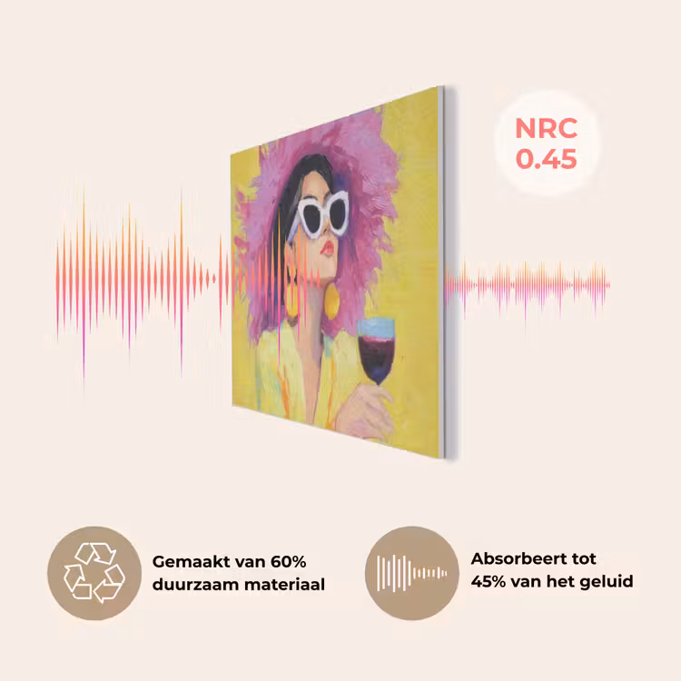 Vrouw - Hoed - Paars - Wijn PET vilt klein -USP_NL