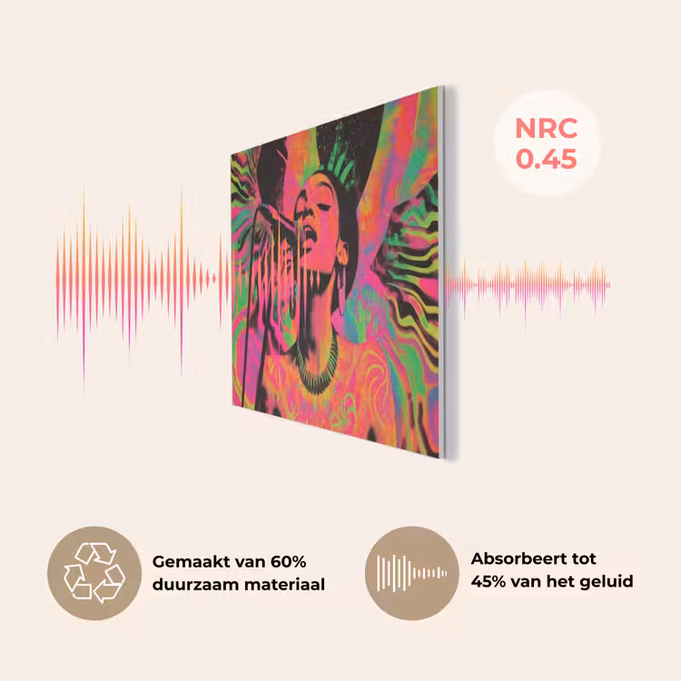 Vrouw - Microfoon - Neon PET vilt klein -USP_NL