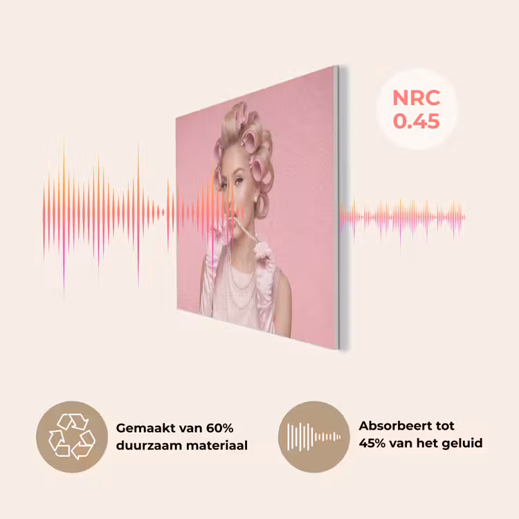 Vrouw - Roze - Parelketting - Krulspelden PET vilt klein -USP_NL