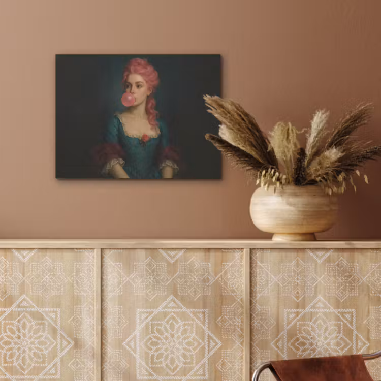Vrouw - Portret - Kauwgombel PET vilt klein -sfeer4