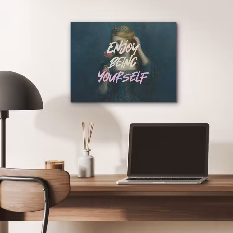 Vrouw - Roos - Quote PET vilt klein -sfeer5