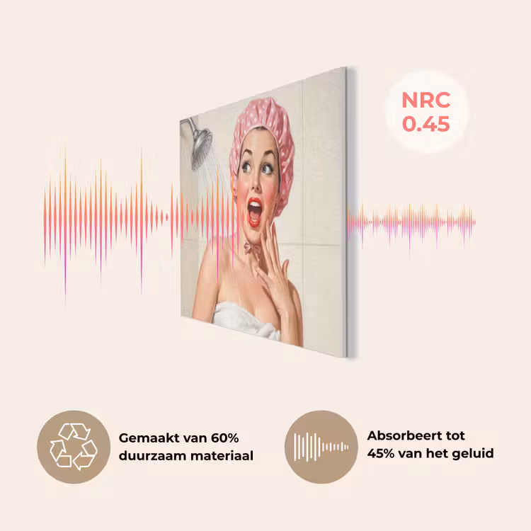 Vrouw - Douche - Roze PET vilt klein -USP_NL