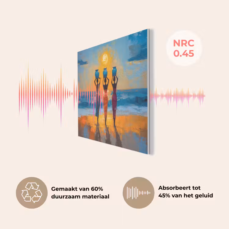 Vrouwen - Strand - Zondsondergang PET vilt klein -USP_NL