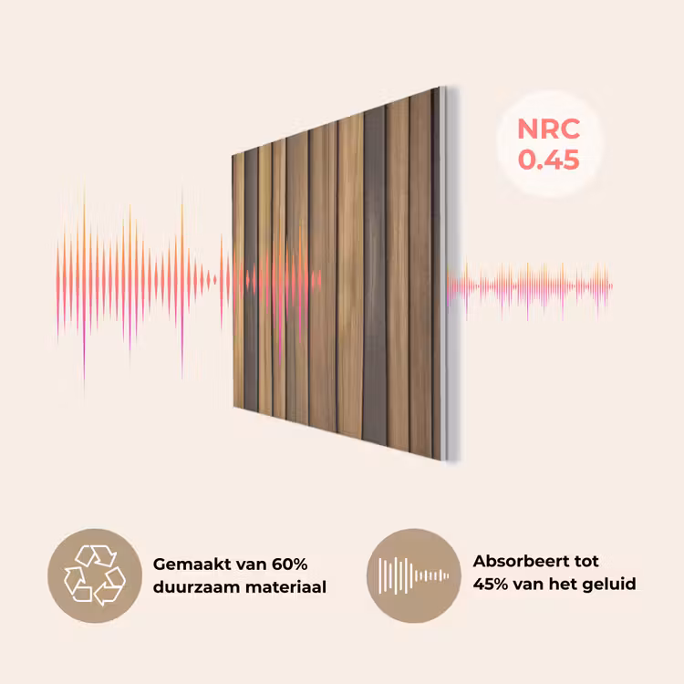 Hout - Planken - Natuurtinten PET vilt middel -USP_NL