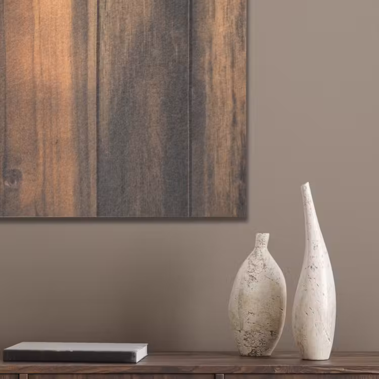 Hout - Rustiek - Donkere Planken PET vilt middel -sfeer6_closeup