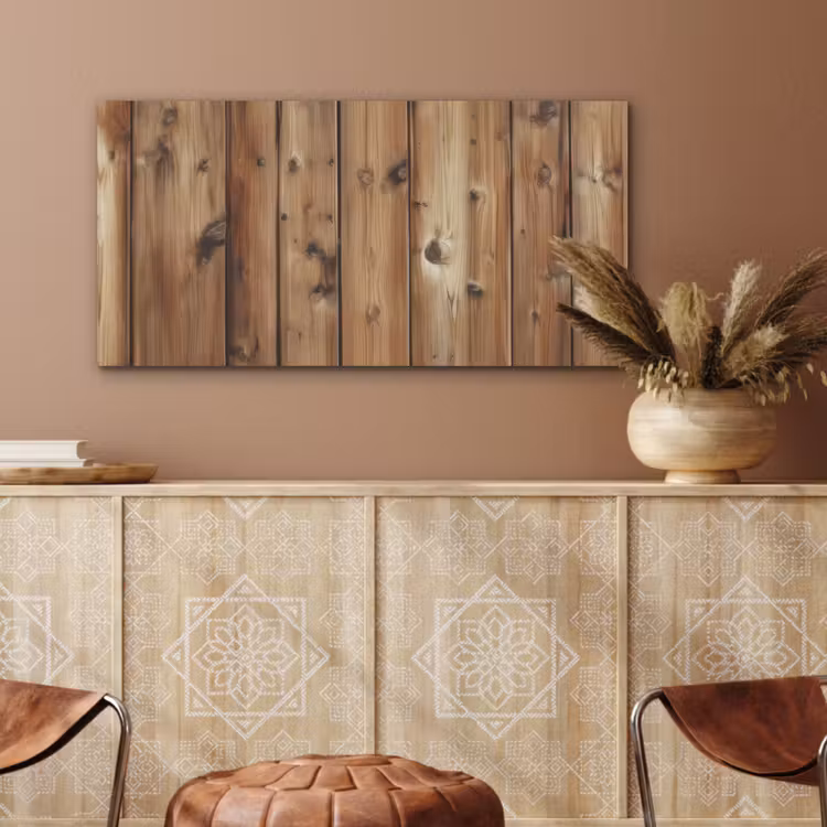 Hout - Planken - Bruin PET vilt middel -sfeer4