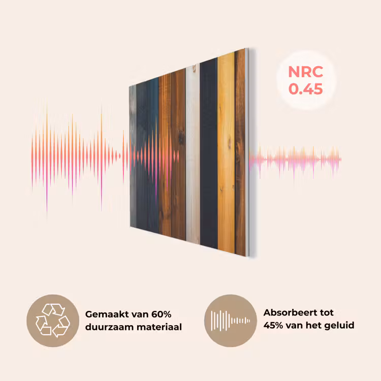 Hout - Planken - Donker - Warm PET vilt middel -USP_NL