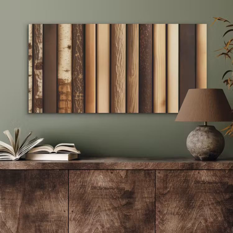Hout - Planken - Natuurlijk PET vilt middel -sfeer2