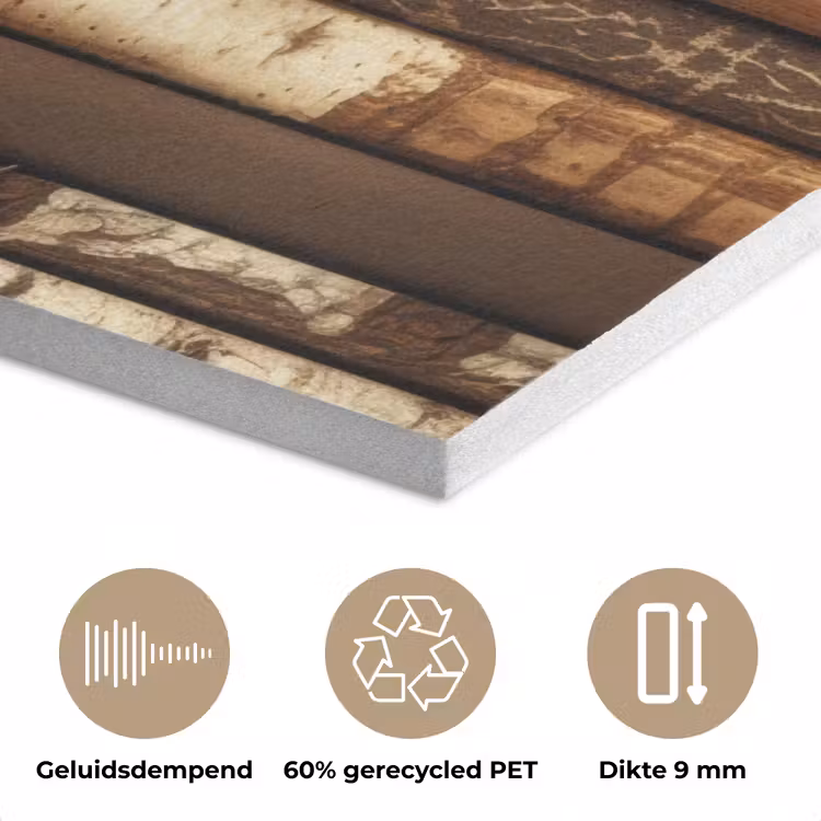 Hout - Planken - Natuurlijk PET vilt middel -closeup_NL