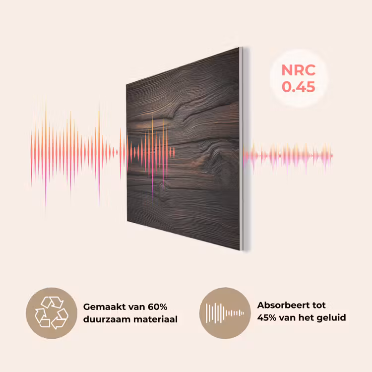 Hout - Grillige nerven PET vilt klein -USP_NL
