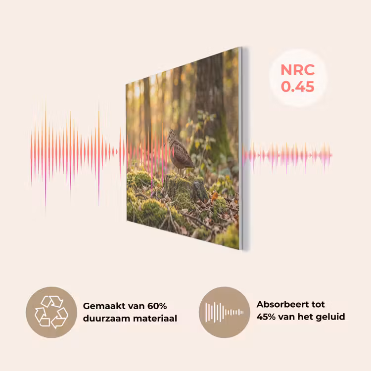 Houtsnip - Bos - Bladeren - Herfst - Gecamoufleerd PET vilt klein -USP_NL