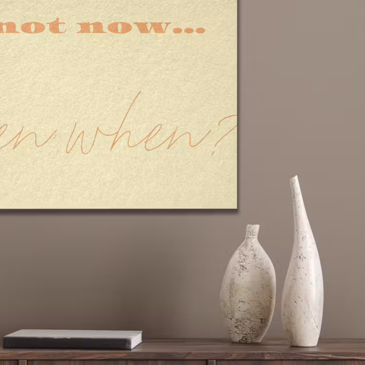 Geel - Oranje - if not now then when PET vilt klein -sfeer6_closeup