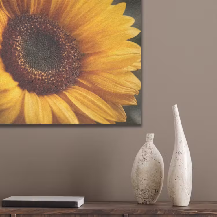 Geel - Zonnebloem - Zomers PET vilt klein -sfeer6_closeup