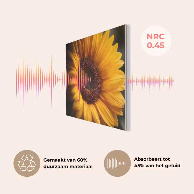 Geel - Zonnebloem - Zomers PET vilt klein -USP_NL