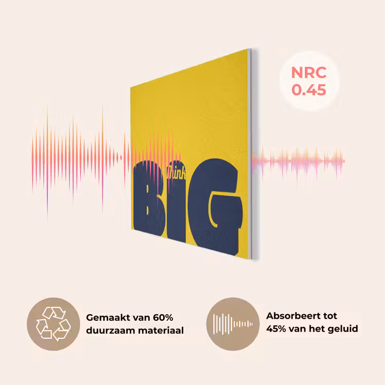 Geel - Think big - Grafisch PET vilt klein -USP_NL