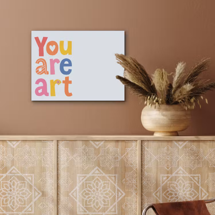 You are art - Kleurrijk - Grafisch PET vilt klein -sfeer4