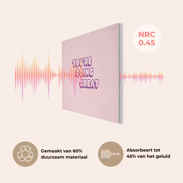 You're doing great - Roze - Bubble letters PET vilt klein -USP_NL