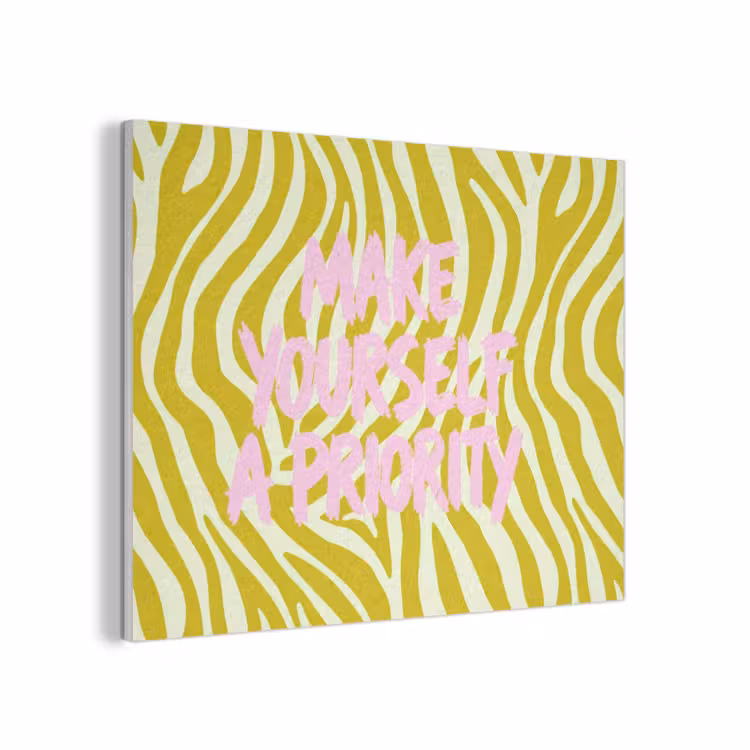 Zebraprint - Priority - Roze PET vilt klein -3d