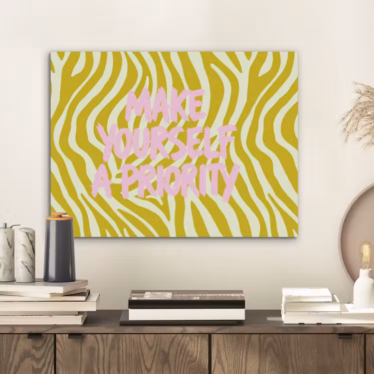 Zebraprint - Priority - Roze PET vilt klein -sfeer1