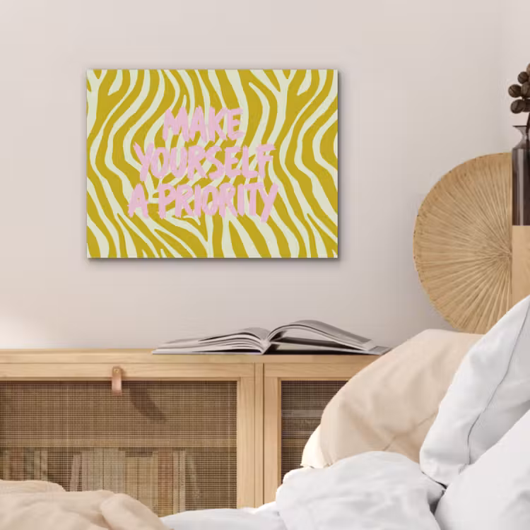 Zebraprint - Priority - Roze PET vilt klein -sfeer3