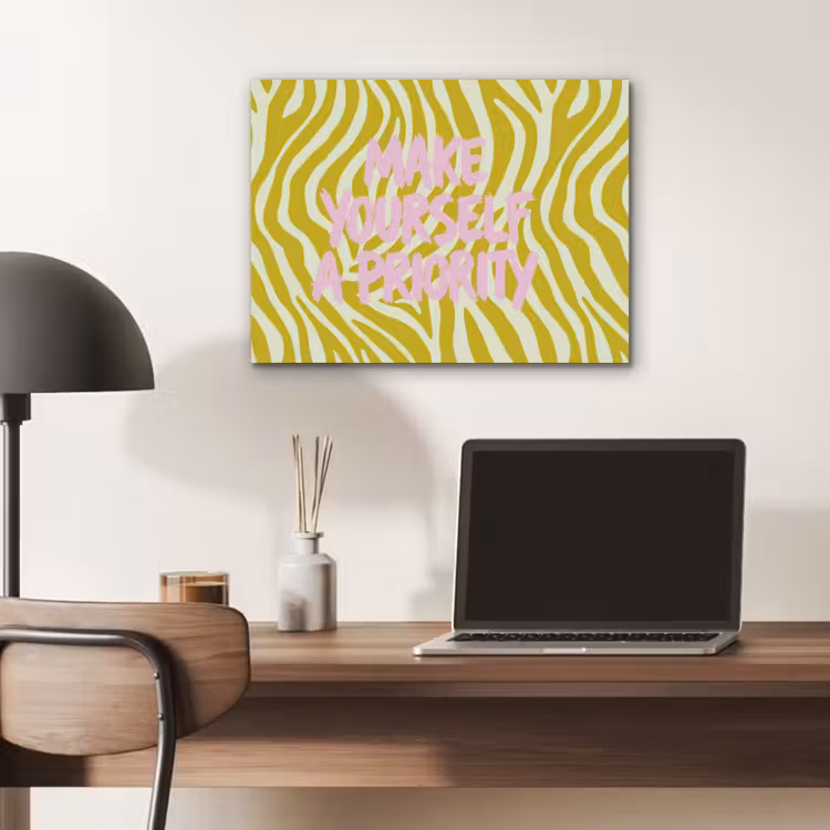 Zebraprint - Priority - Roze PET vilt klein -sfeer5