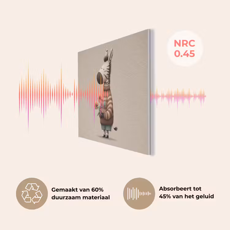 Zebra - Zonnebloemen - Warm PET vilt klein -USP_NL
