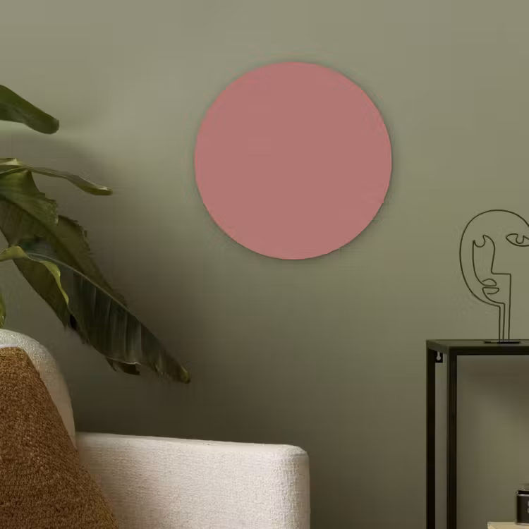 Ancient - Rose - Roze Akoestische PET Vilt - Rond klein 838 -sfeer2