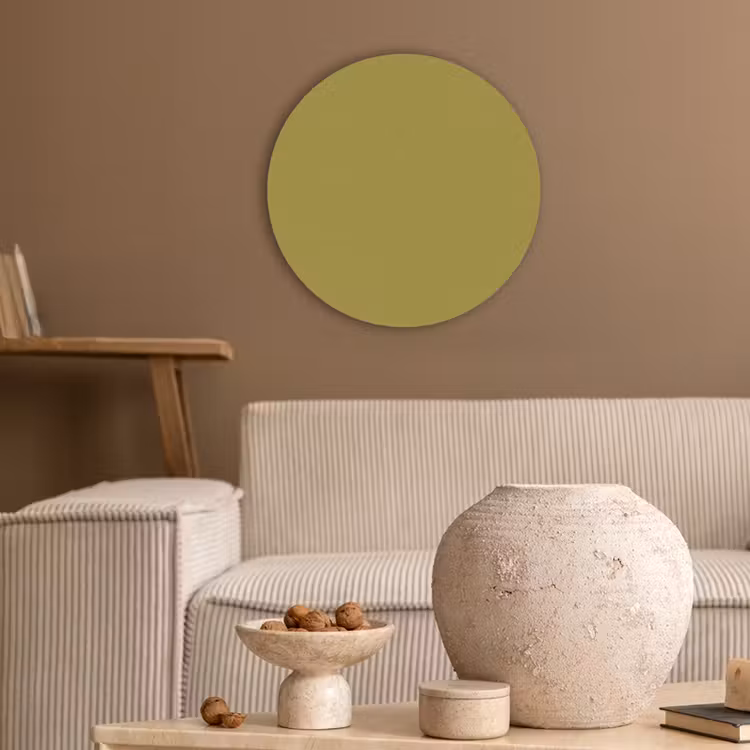 Antique - Moss - Groen Akoestische PET Vilt - Rond klein 838 -sfeer1