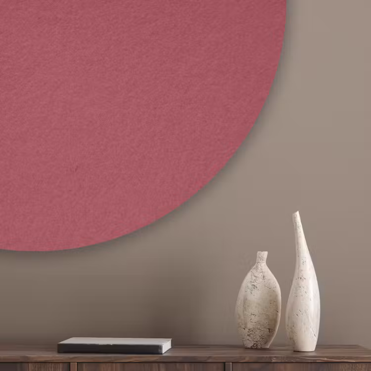Antique - Ruby - Rood Akoestische PET Vilt - Rond klein 838 -sfeer5_closeup