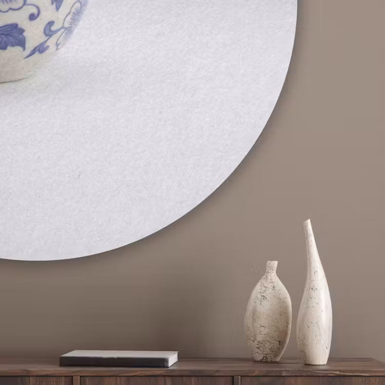 Appel - Blauw - Klassiek Akoestische PET Vilt - Rond klein -sfeer5_closeup