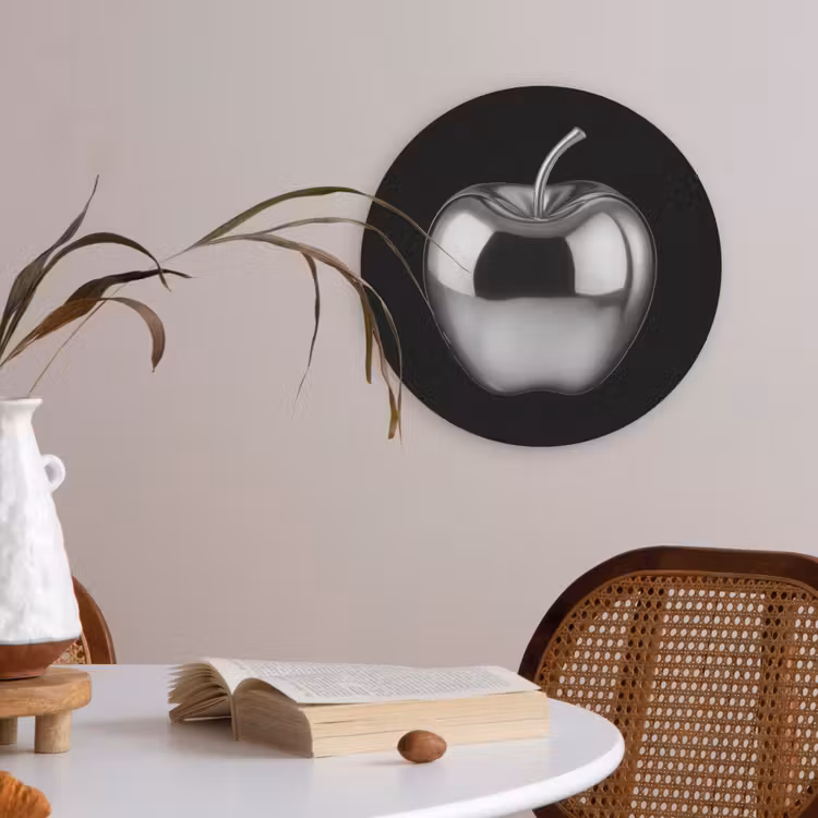 Appel - Metallic - Symmetrisch Akoestische PET Vilt - Rond klein -sfeer3
