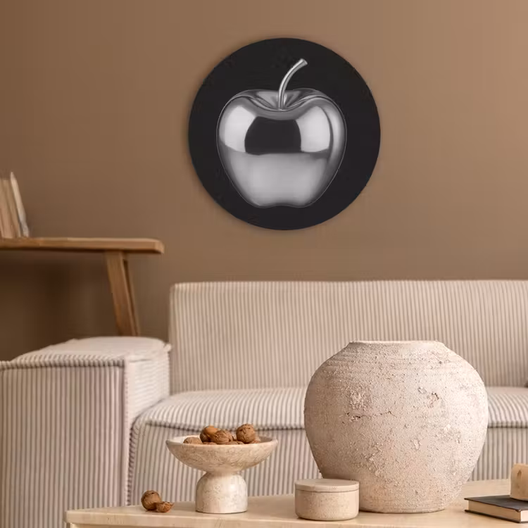 Appel - Metallic - Symmetrisch Akoestische PET Vilt - Rond klein -sfeer1