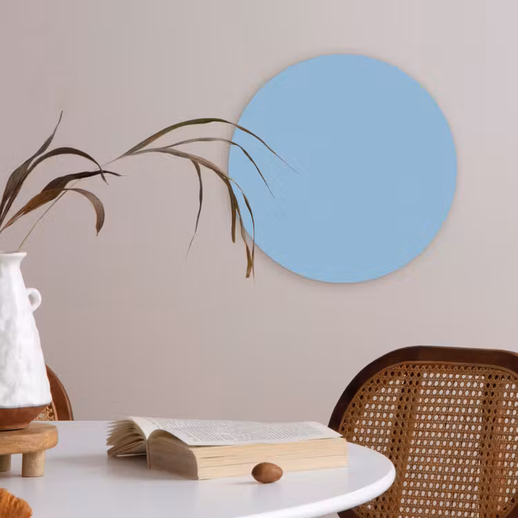 Baby - Blue - Blauw Akoestische PET Vilt - Rond klein 838 -sfeer3