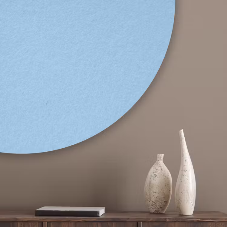 Baby - Blue - Blauw Akoestische PET Vilt - Rond klein 838 -sfeer5_closeup
